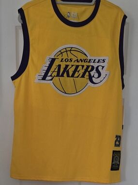 Los Angeles Lakers #23 James Yellow Ultra Game Jersey Mens Large New With Tags
